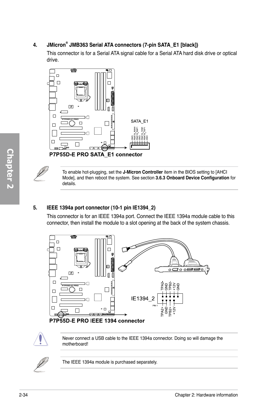 Chapter 2 | Asus P7P55D-E PRO User Manual | Page 52 / 124