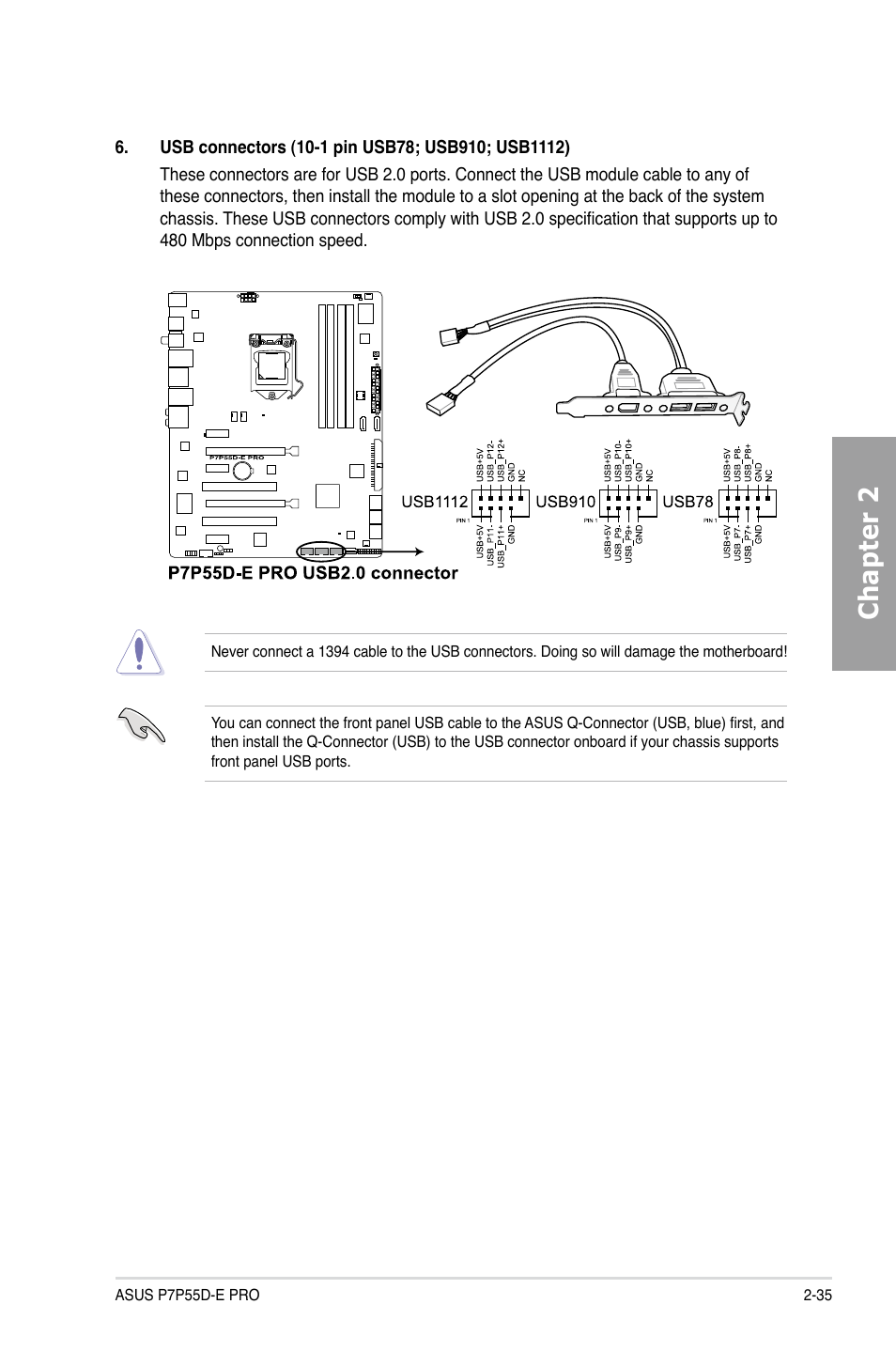 Chapter 2 | Asus P7P55D-E PRO User Manual | Page 53 / 124