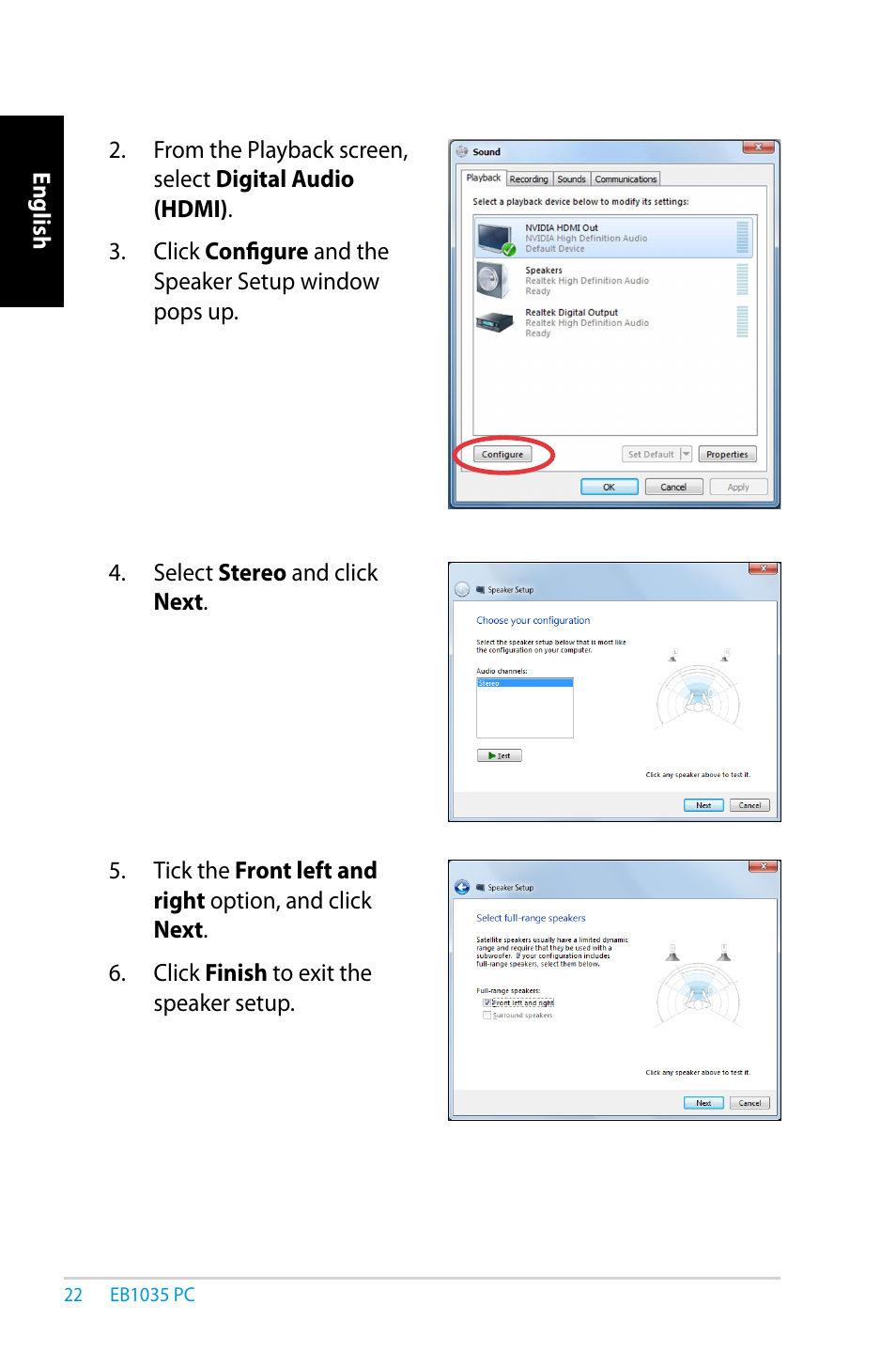 Asus EB1035 User Manual | Page 22 / 61