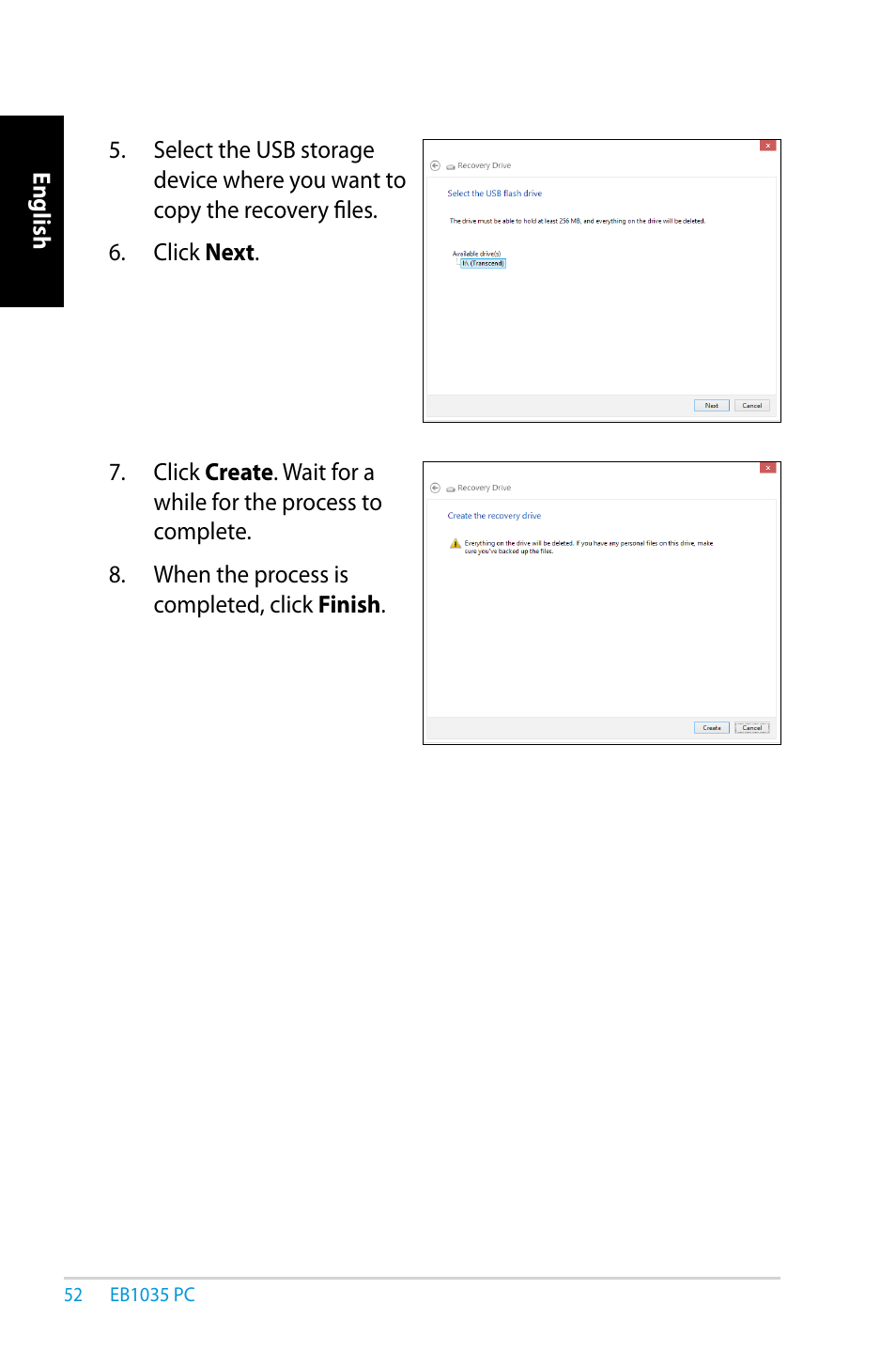 Asus EB1035 User Manual | Page 52 / 61
