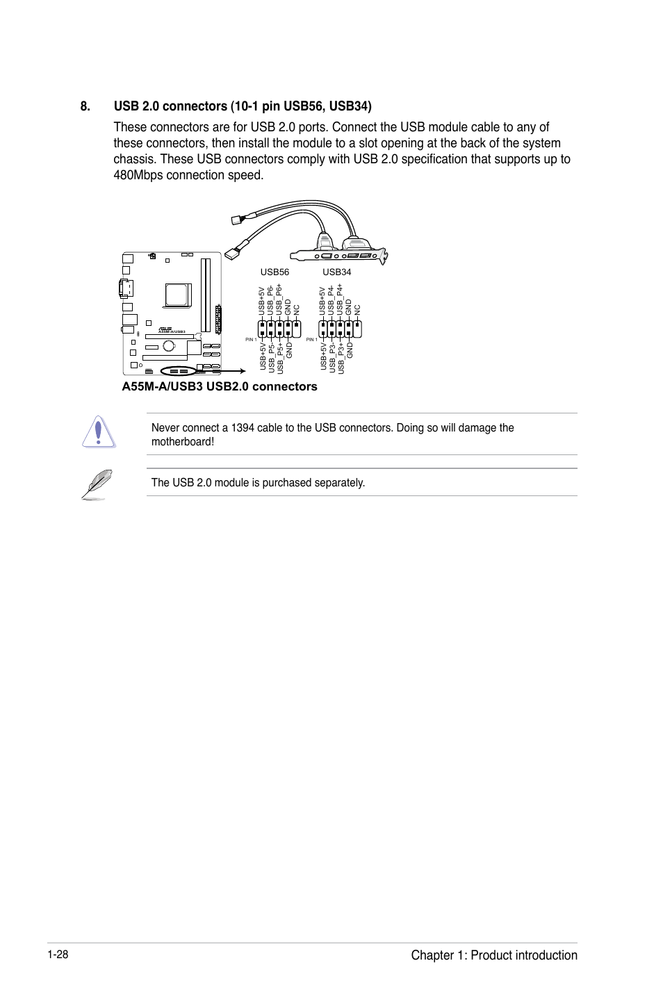 Chapter 1: product introduction | Asus A55M-A/USB3 User Manual | Page 40 / 78