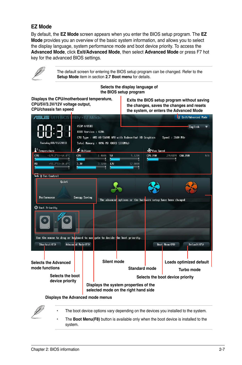 Ez mode | Asus A55M-A/USB3 User Manual | Page 49 / 78