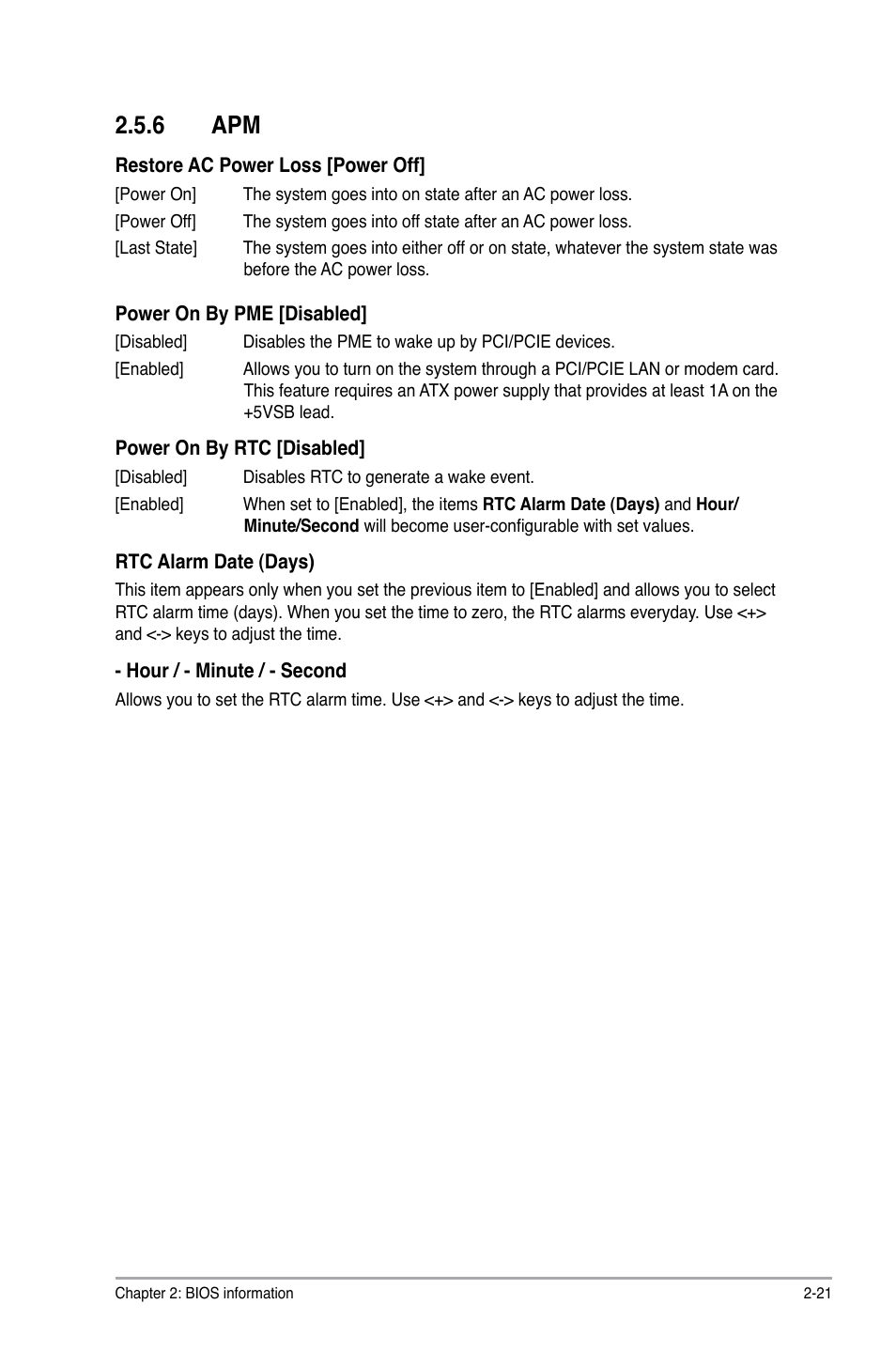 6 apm, Apm -21 | Asus A55M-A/USB3 User Manual | Page 63 / 78