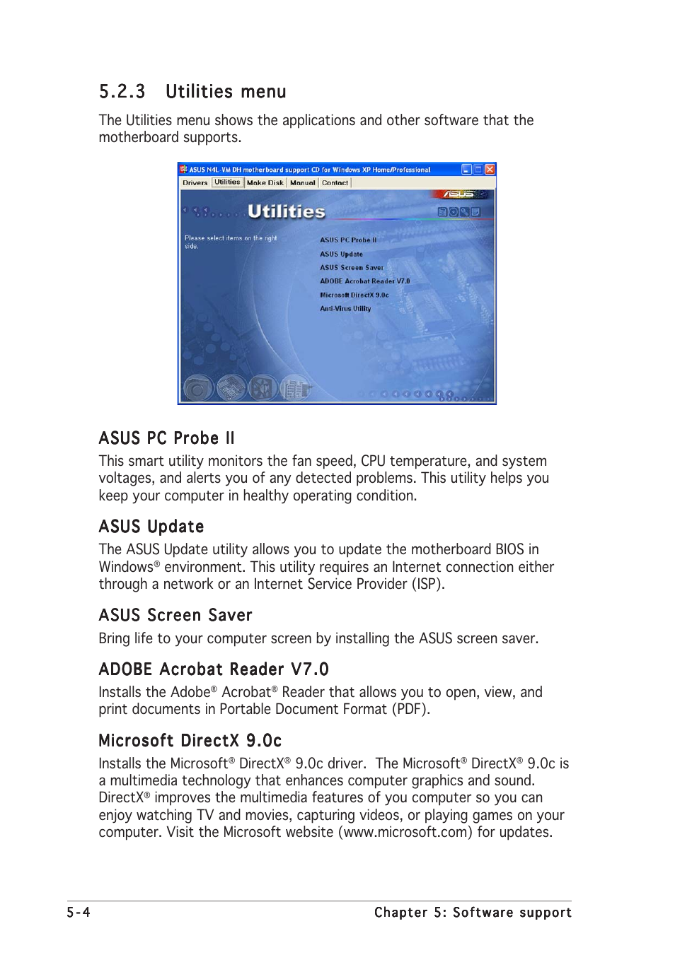 Asus N4L-VM DH User Manual | Page 110 / 148