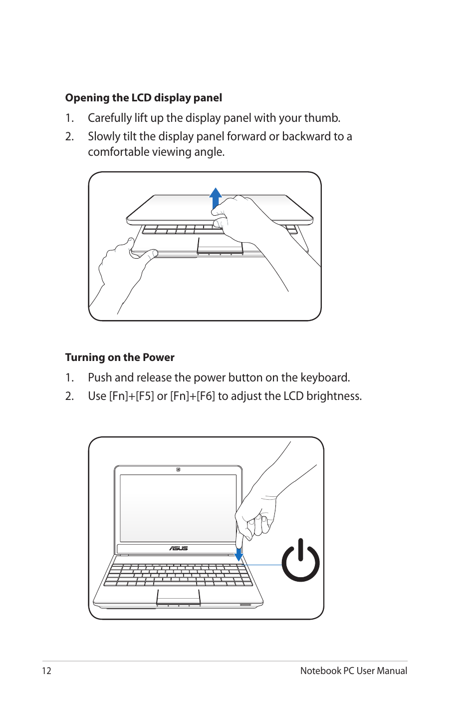 Asus X4KVM User Manual | Page 12 / 114