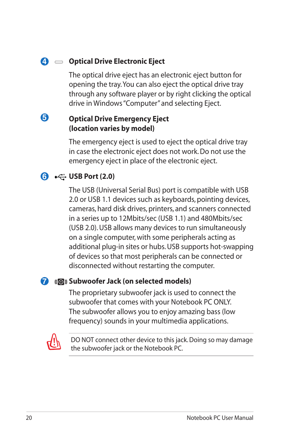 Asus X4KVM User Manual | Page 20 / 114