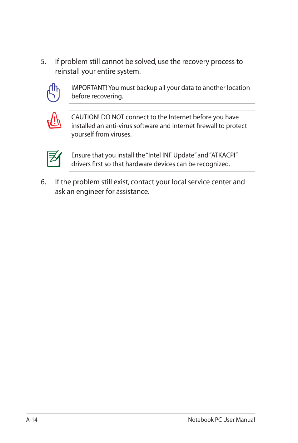 Asus X4KVM User Manual | Page 86 / 114