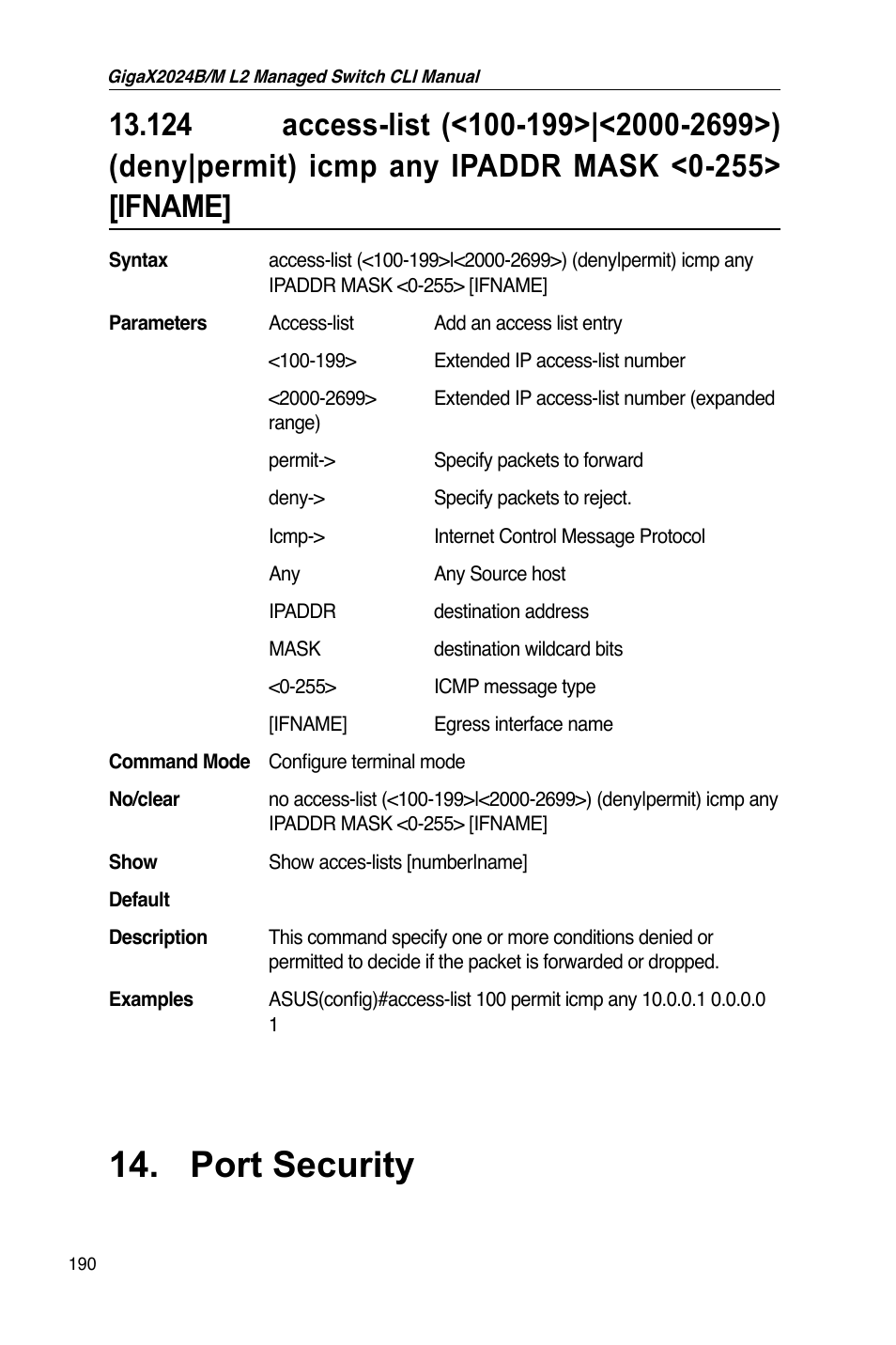 Port security | Asus GigaX2024B User Manual | Page 210 / 245