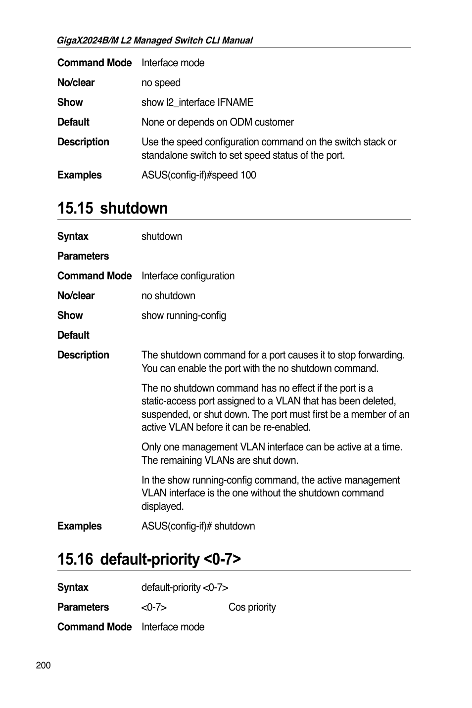 15 shutdown, 16 default-priority <0-7 | Asus GigaX2024B User Manual | Page 220 / 245