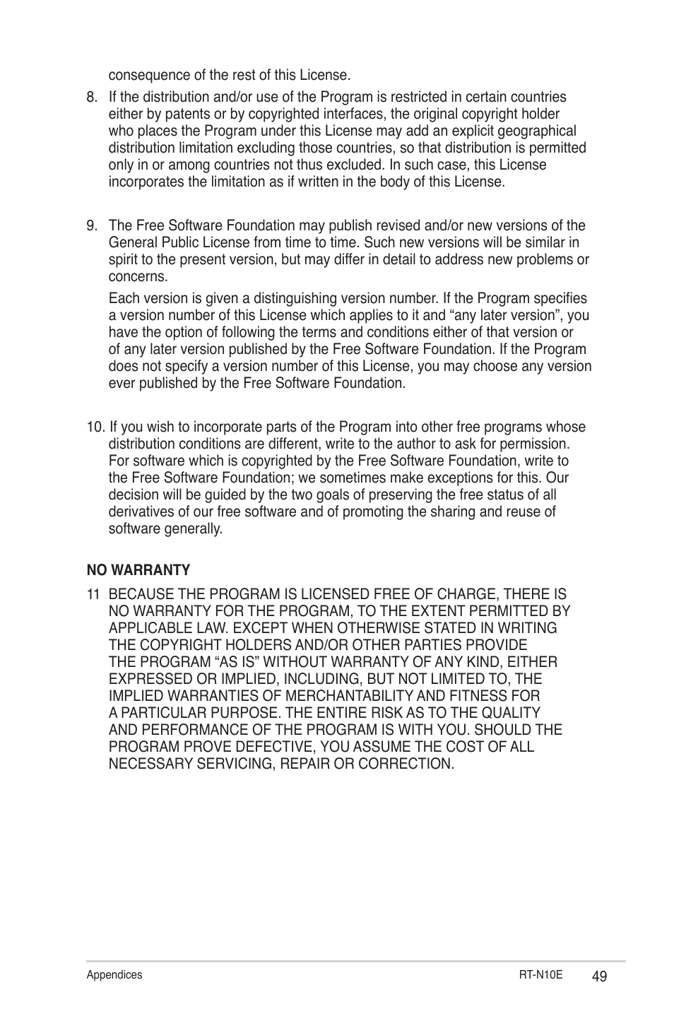 Asus RT-N10E (VER.B1) User Manual | Page 49 / 52