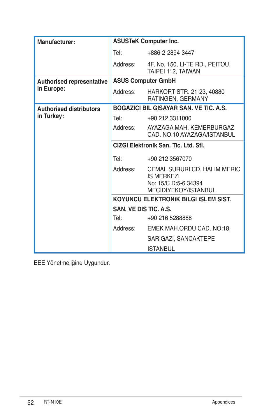 Asus RT-N10E (VER.B1) User Manual | Page 52 / 52