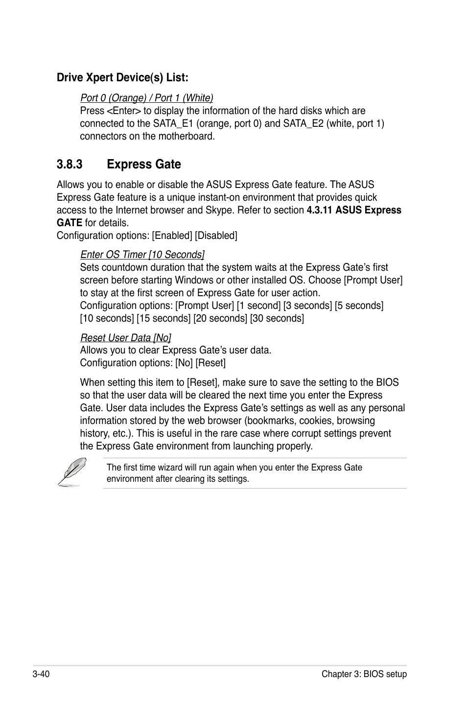 3 express gate, Express gate -40 | Asus P5Q3 User Manual | Page 106 / 172