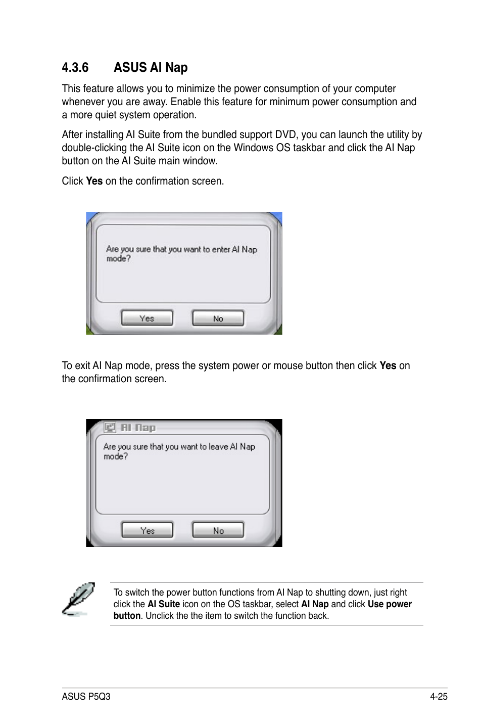 6 asus ai nap, Asus ai nap -25 | Asus P5Q3 User Manual | Page 137 / 172