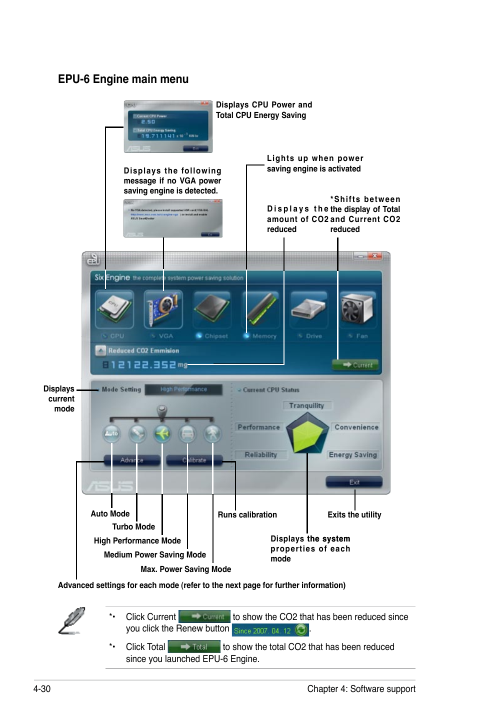 Epu-6 engine main menu | Asus P5Q3 User Manual | Page 142 / 172