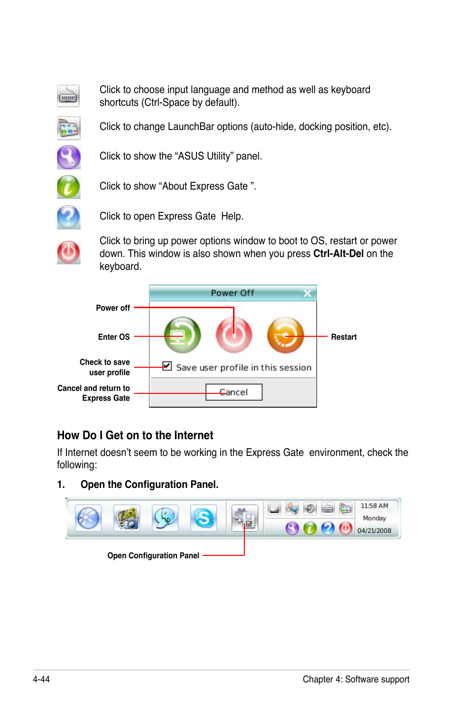 How do i get on to the internet | Asus P5Q3 User Manual | Page 156 / 172