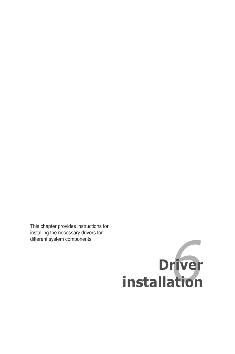 Driver installation | Asus P7F-M WS User Manual | Page 105 / 122