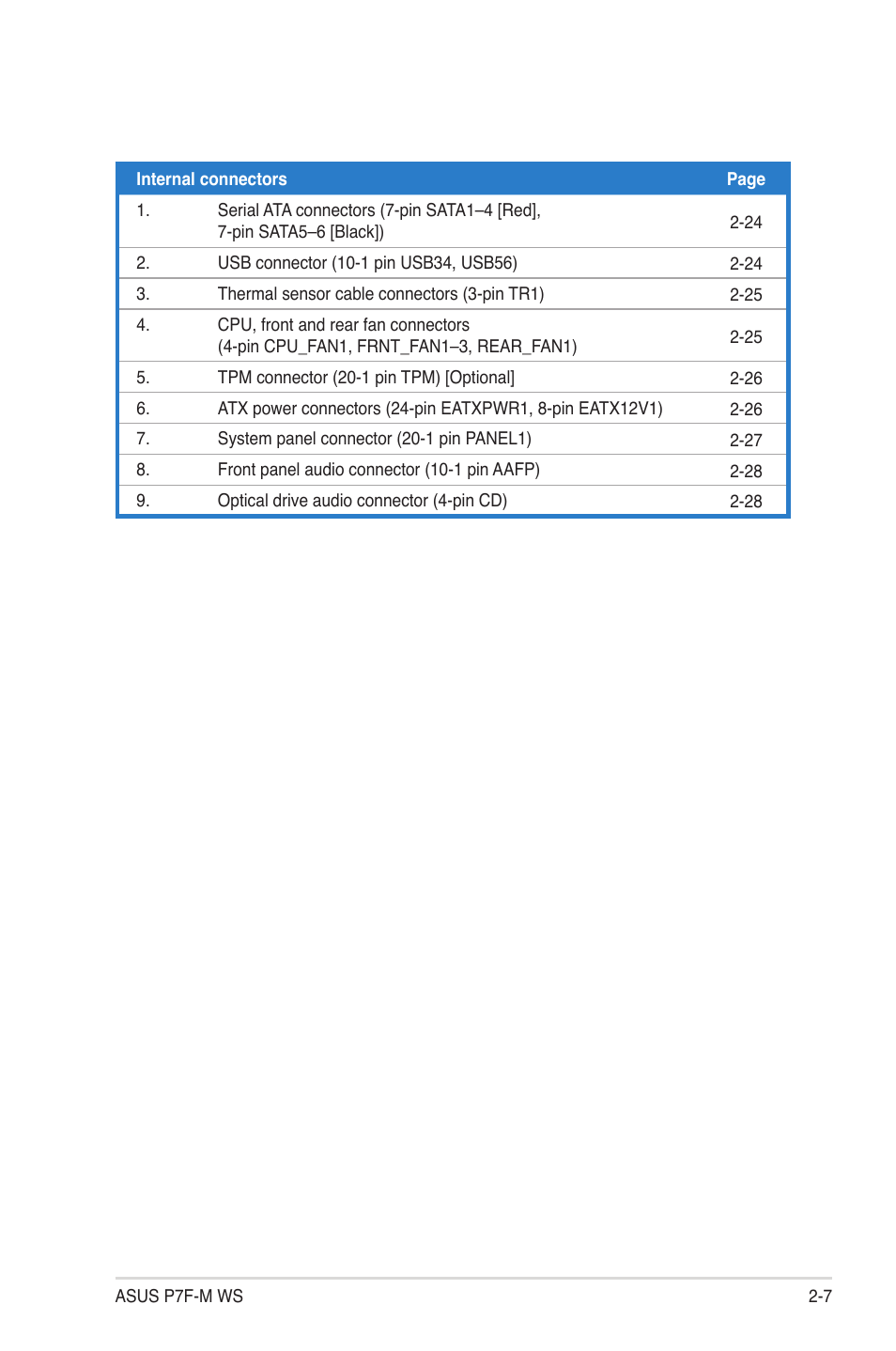 Asus P7F-M WS User Manual | Page 25 / 122