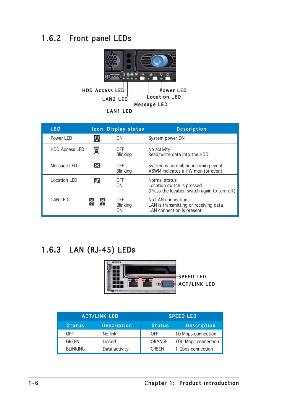 Asus RS120-E3/PA2 User Manual | Page 16 / 168