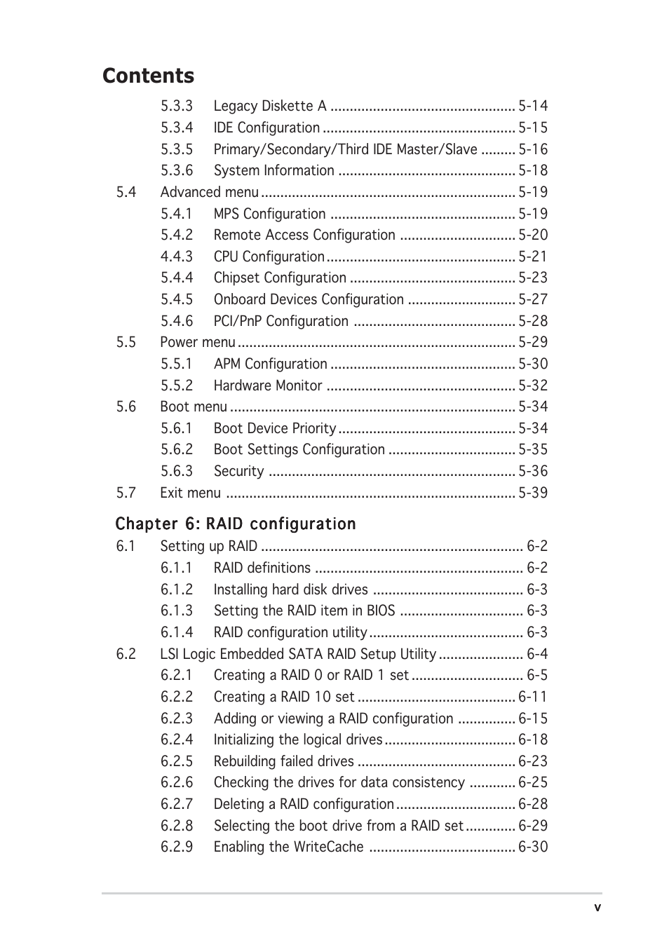 Asus RS120-E3/PA2 User Manual | Page 5 / 168