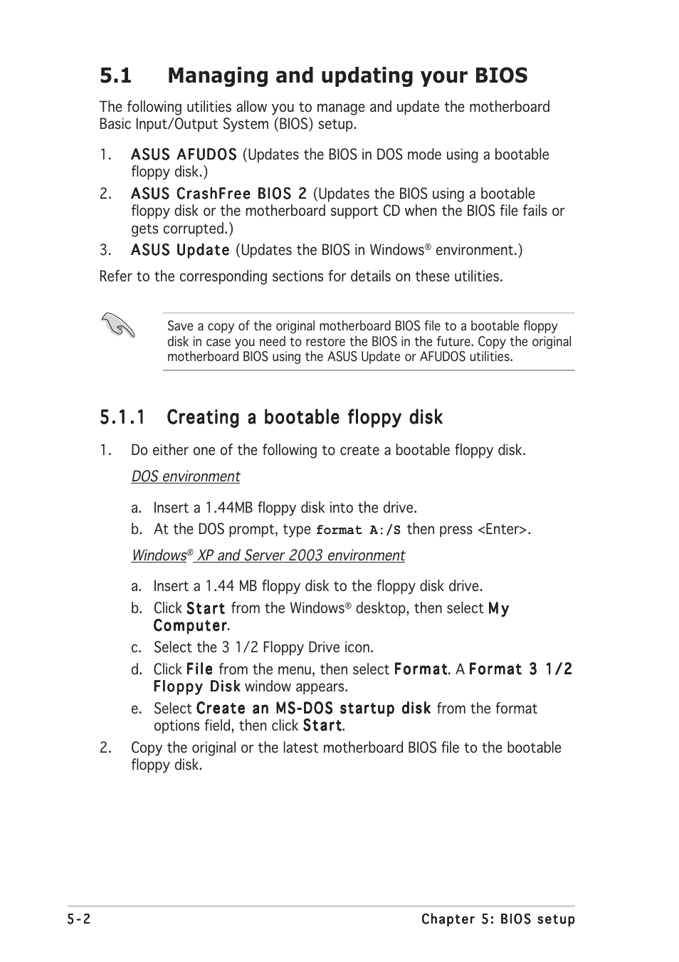 1 managing and updating your bios | Asus RS120-E3/PA2 User Manual | Page 66 / 168