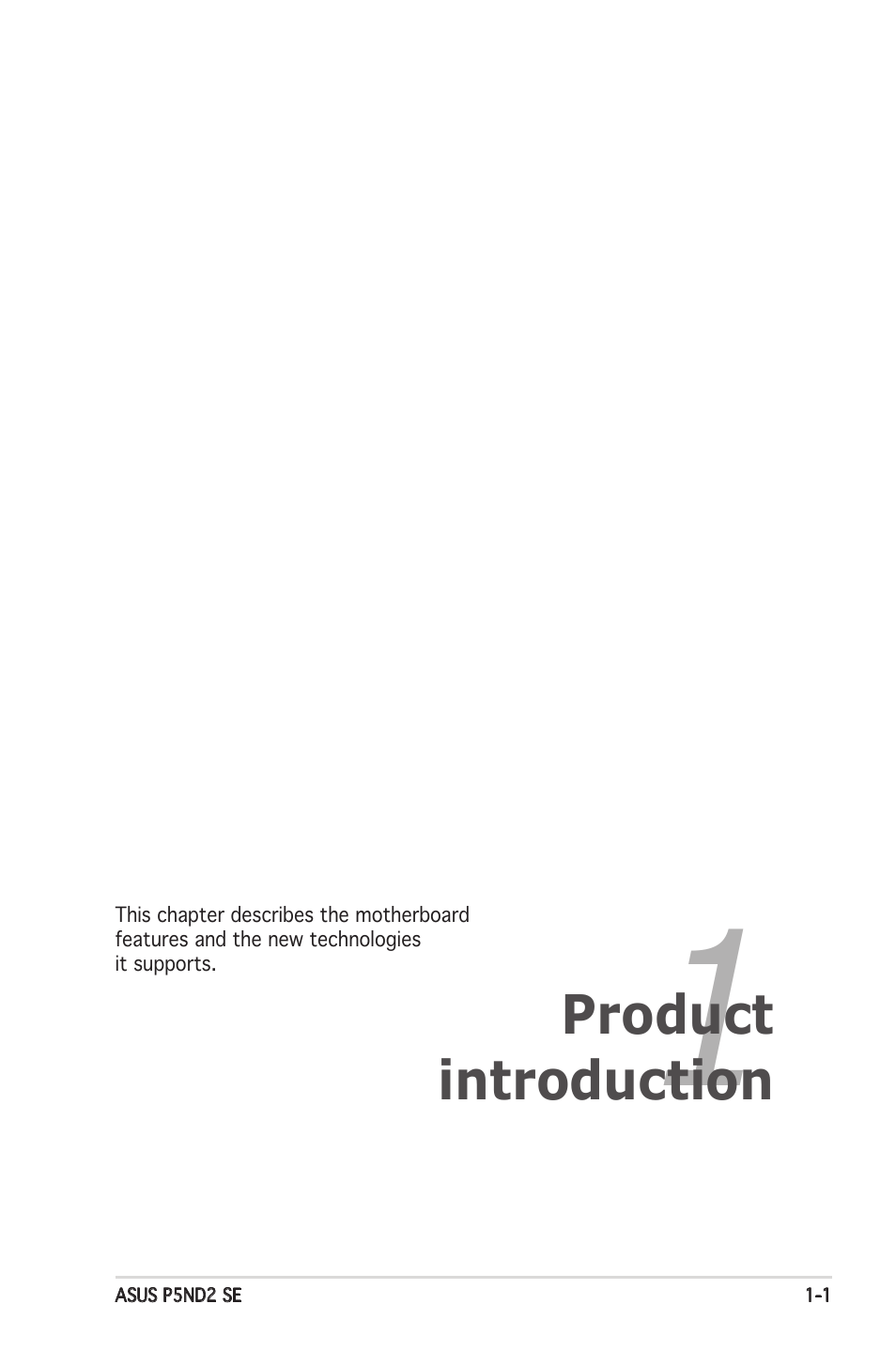 Asus P5ND2 SE User Manual | Page 13 / 100