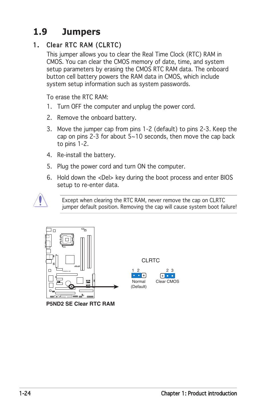 9 jumpers | Asus P5ND2 SE User Manual | Page 36 / 100