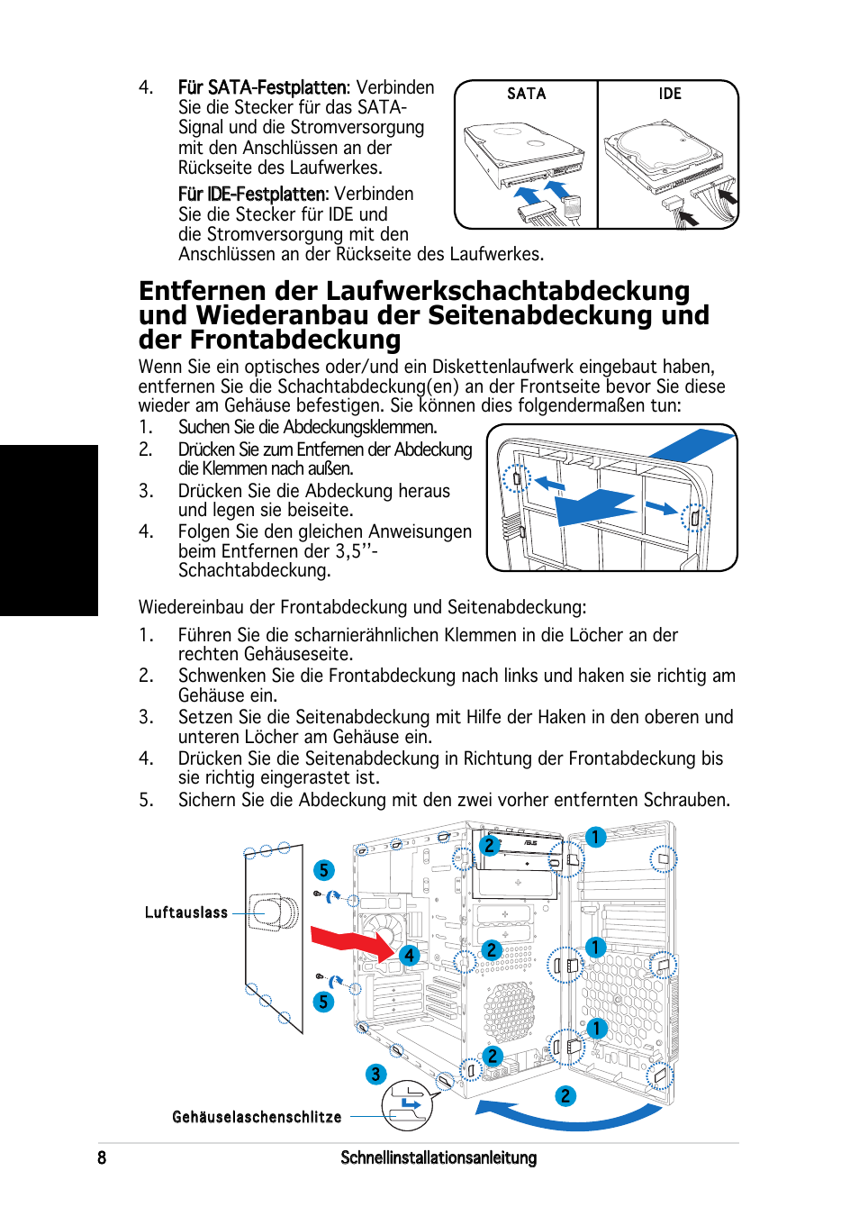 Deutsch | Asus V2-PE3 User Manual | Page 24 / 80