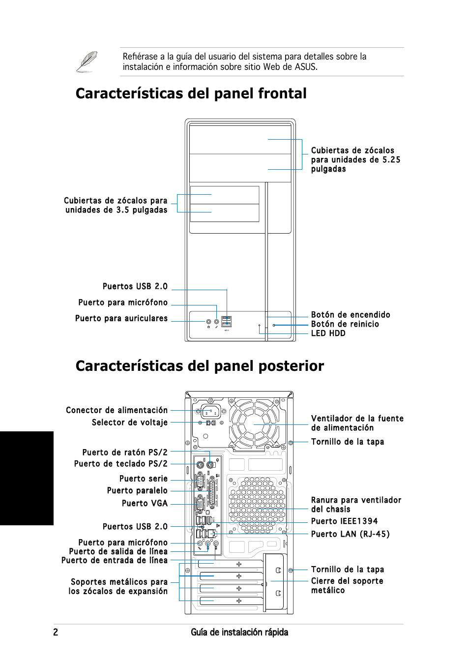 Español | Asus V2-PE3 User Manual | Page 34 / 80