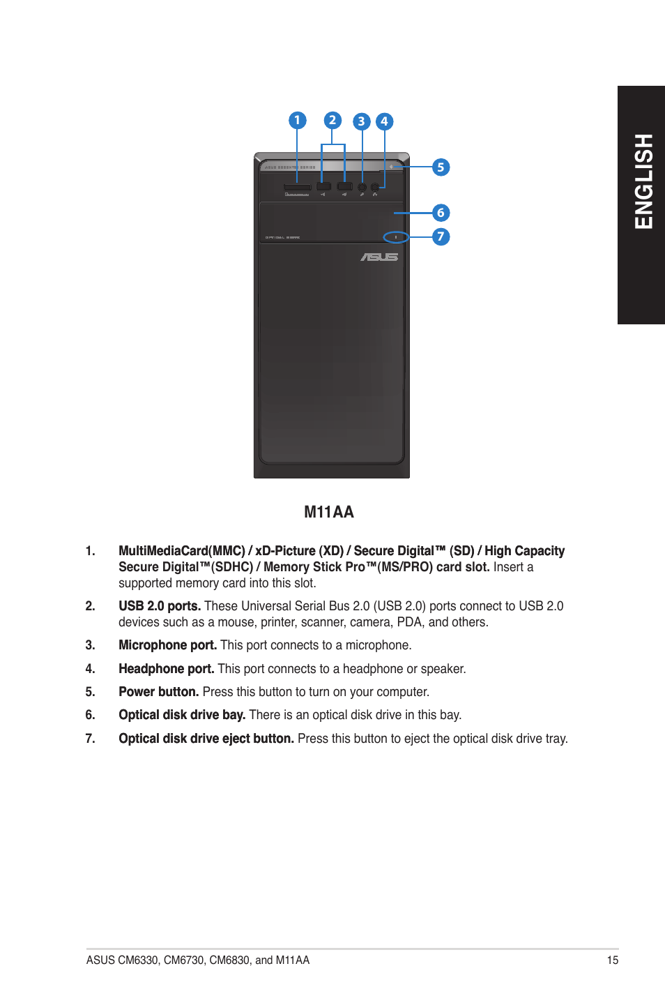 En g lis h en g li sh | Asus M11AA User Manual | Page 15 / 90