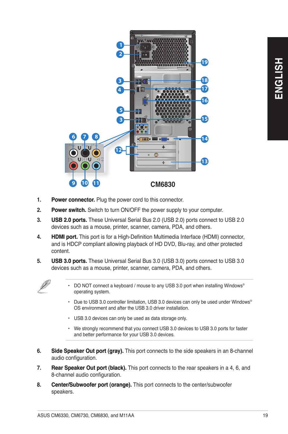 En g lis h en g li sh | Asus M11AA User Manual | Page 19 / 90