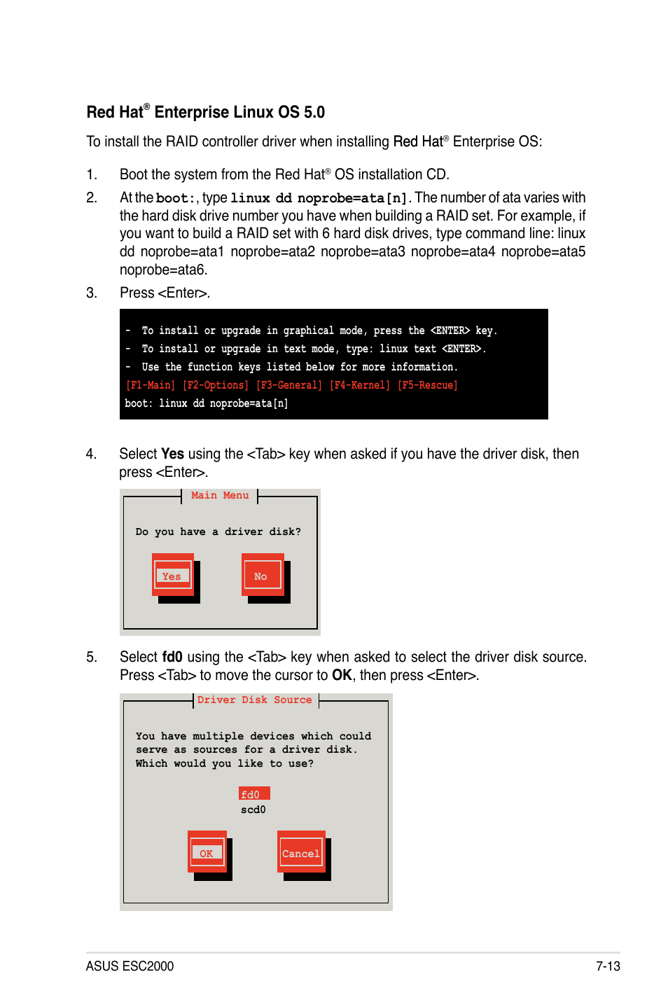 Red hat, Enterprise linux os 5.0 | Asus ESC2000 Personal SuperComputer User Manual | Page 161 / 188