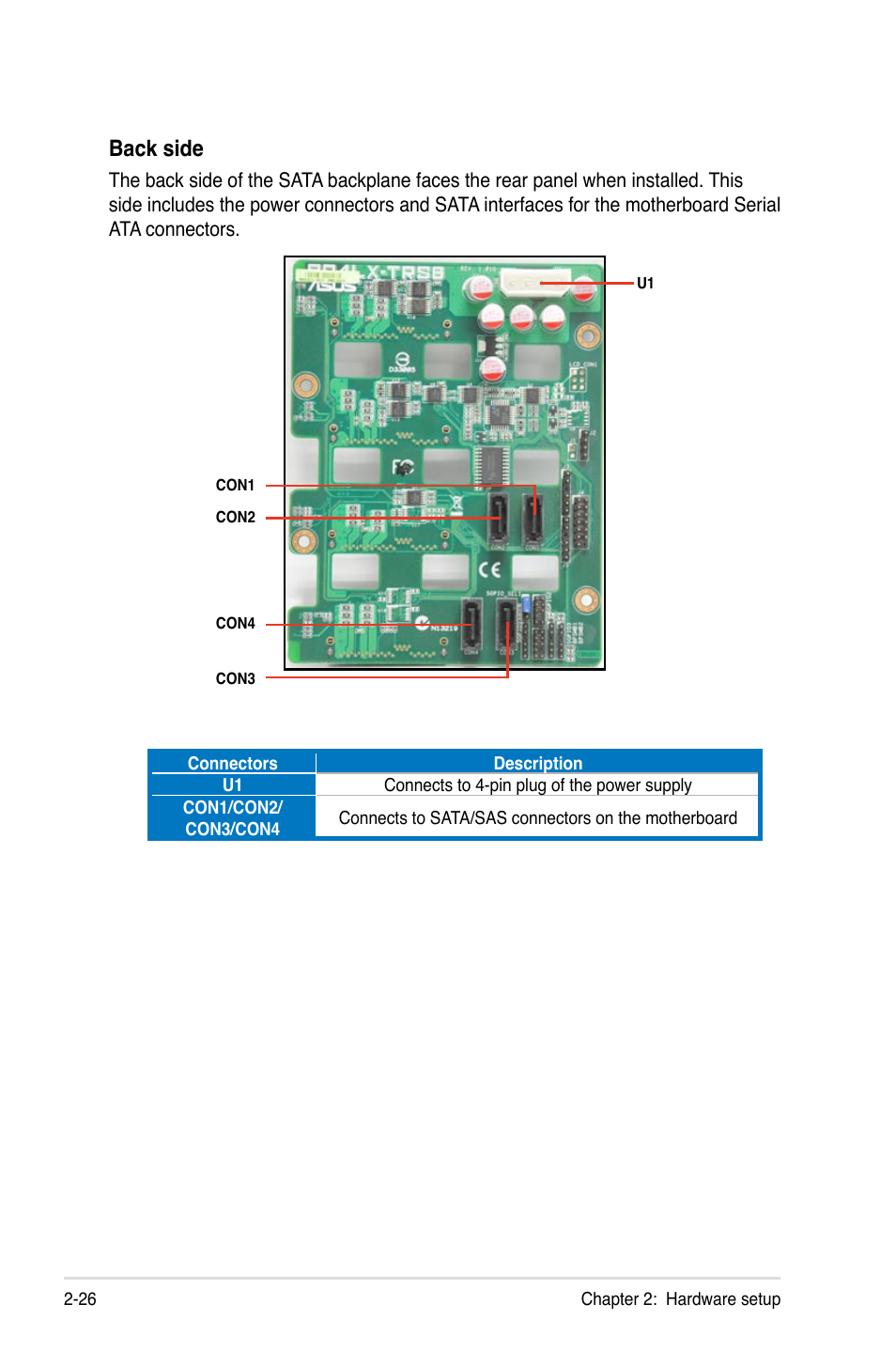 Back side | Asus ESC2000 Personal SuperComputer User Manual | Page 46 / 188