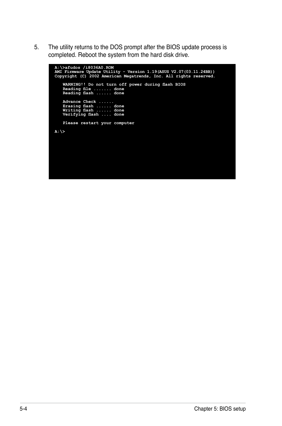 4 chapter 5: bios setup | Asus ESC2000 Personal SuperComputer User Manual | Page 78 / 188