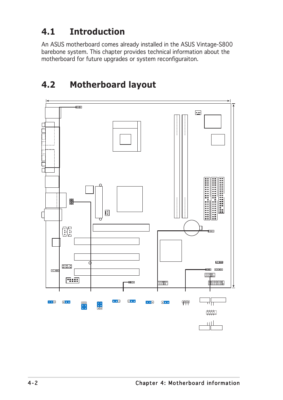 1 introduction, 2 motherboard layout, Pci1 | Pci2 pci3, 5cm (9.6in), Super i/o, Sis 963l chipset | Asus Vintage User Manual | Page 46 / 90