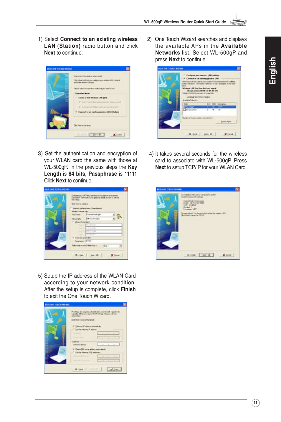 English | Asus WL-500gP User Manual | Page 12 / 131