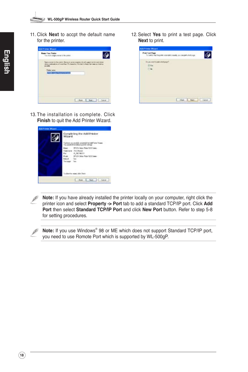 English | Asus WL-500gP User Manual | Page 19 / 131