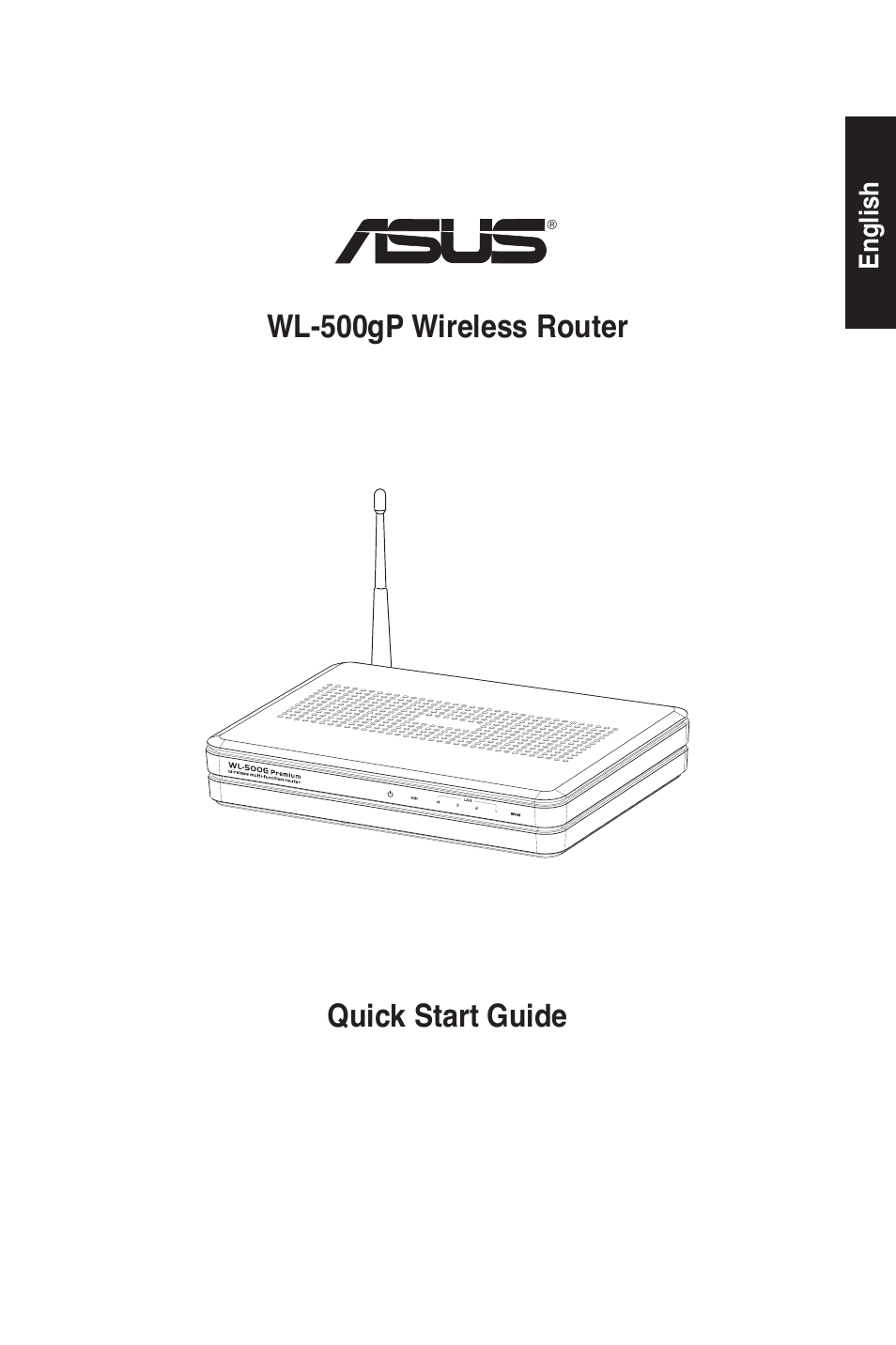 Quick start guide wl-500gp wireless router | Asus WL-500gP User Manual | Page 2 / 131