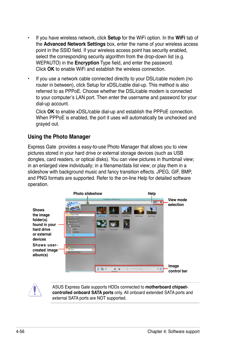 Using the photo manager | Asus P5QC User Manual | Page 168 / 188