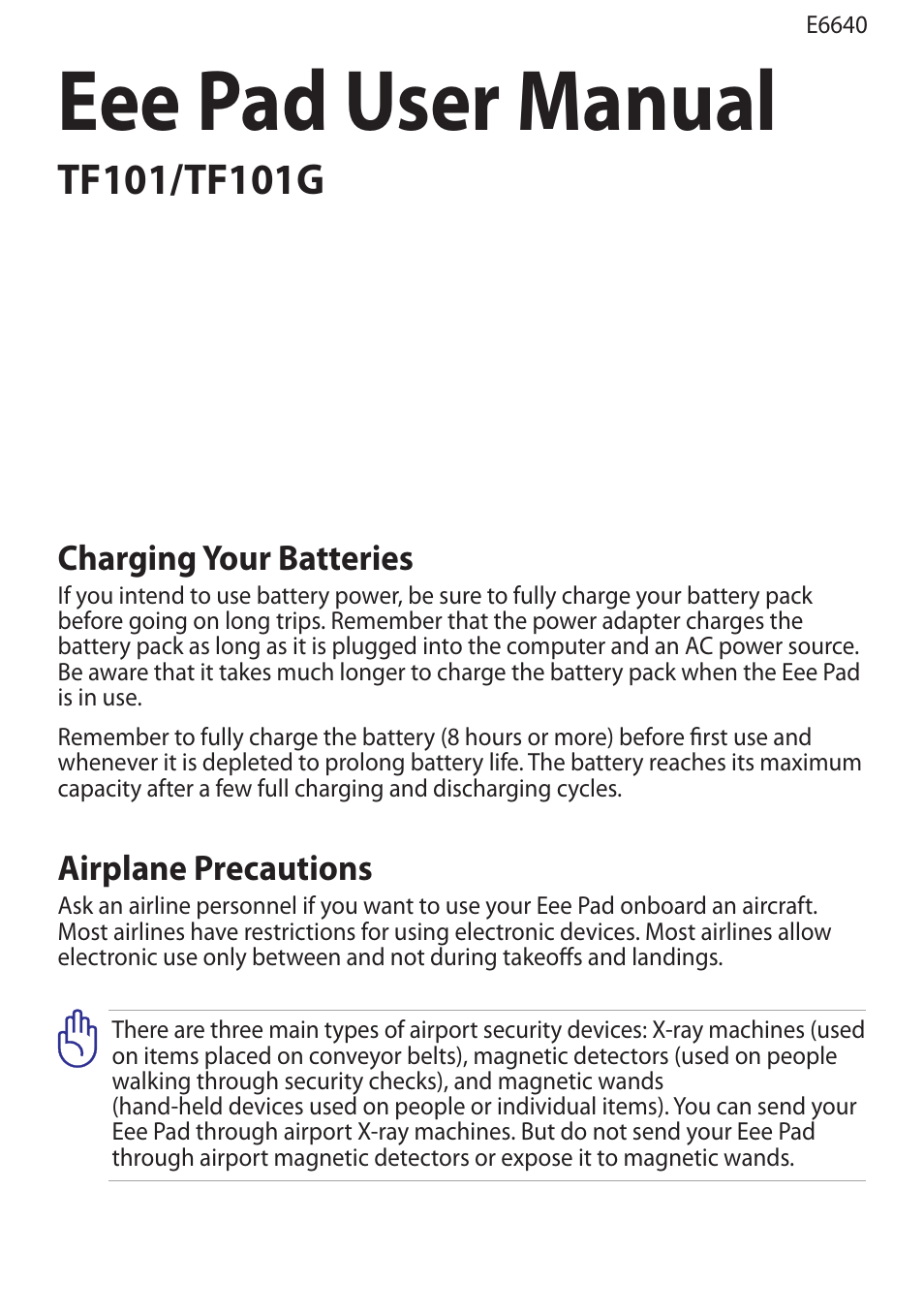 Asus Eee Pad Transformer TF101G User Manual | 56 pages