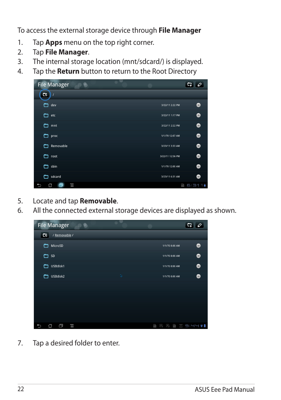 Asus Eee Pad Transformer TF101G User Manual | Page 22 / 56