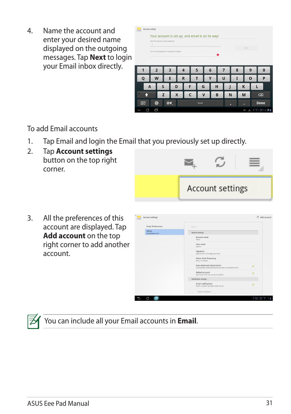 Asus Eee Pad Transformer TF101G User Manual | Page 31 / 56