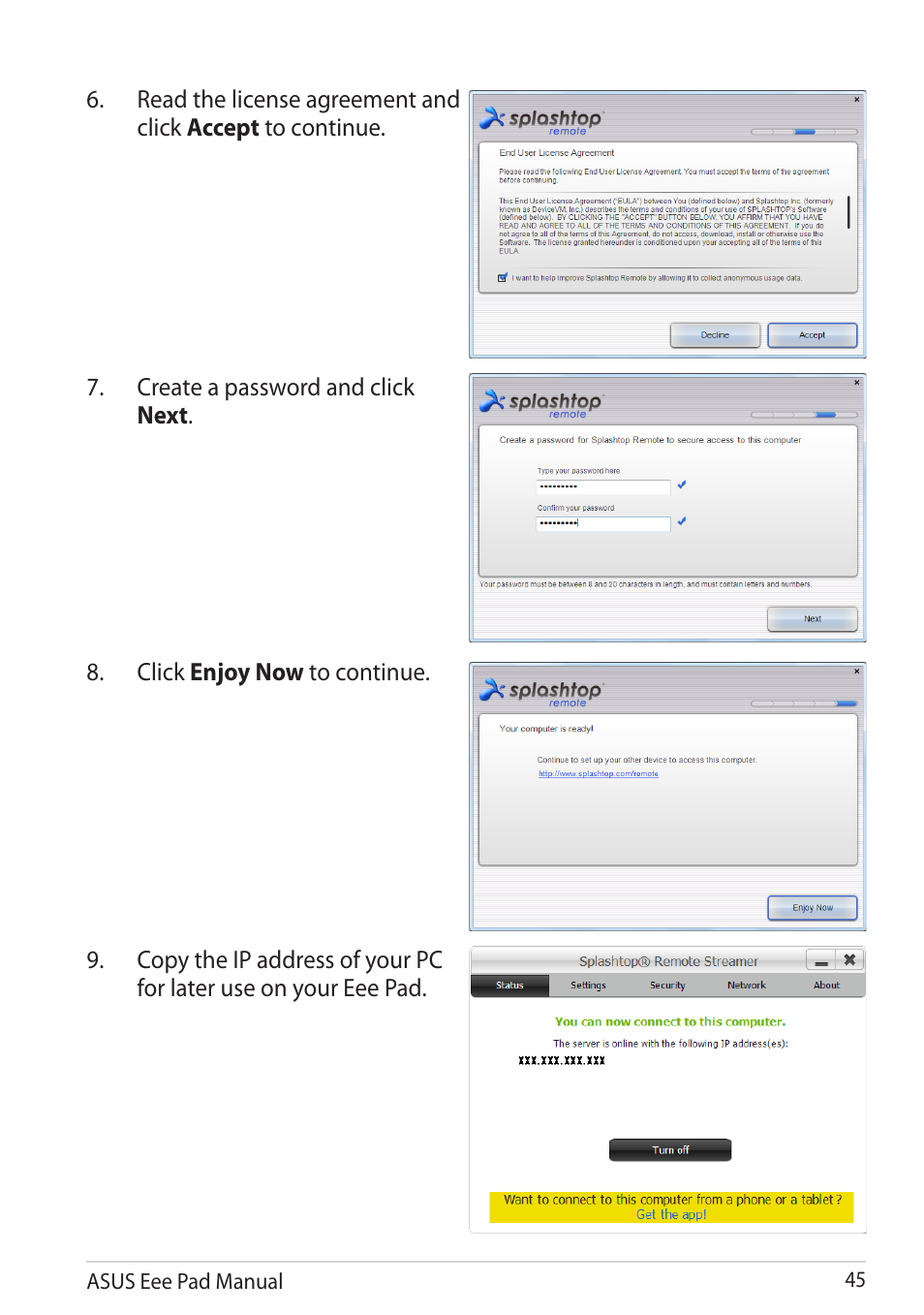 Asus Eee Pad Transformer TF101G User Manual | Page 45 / 56