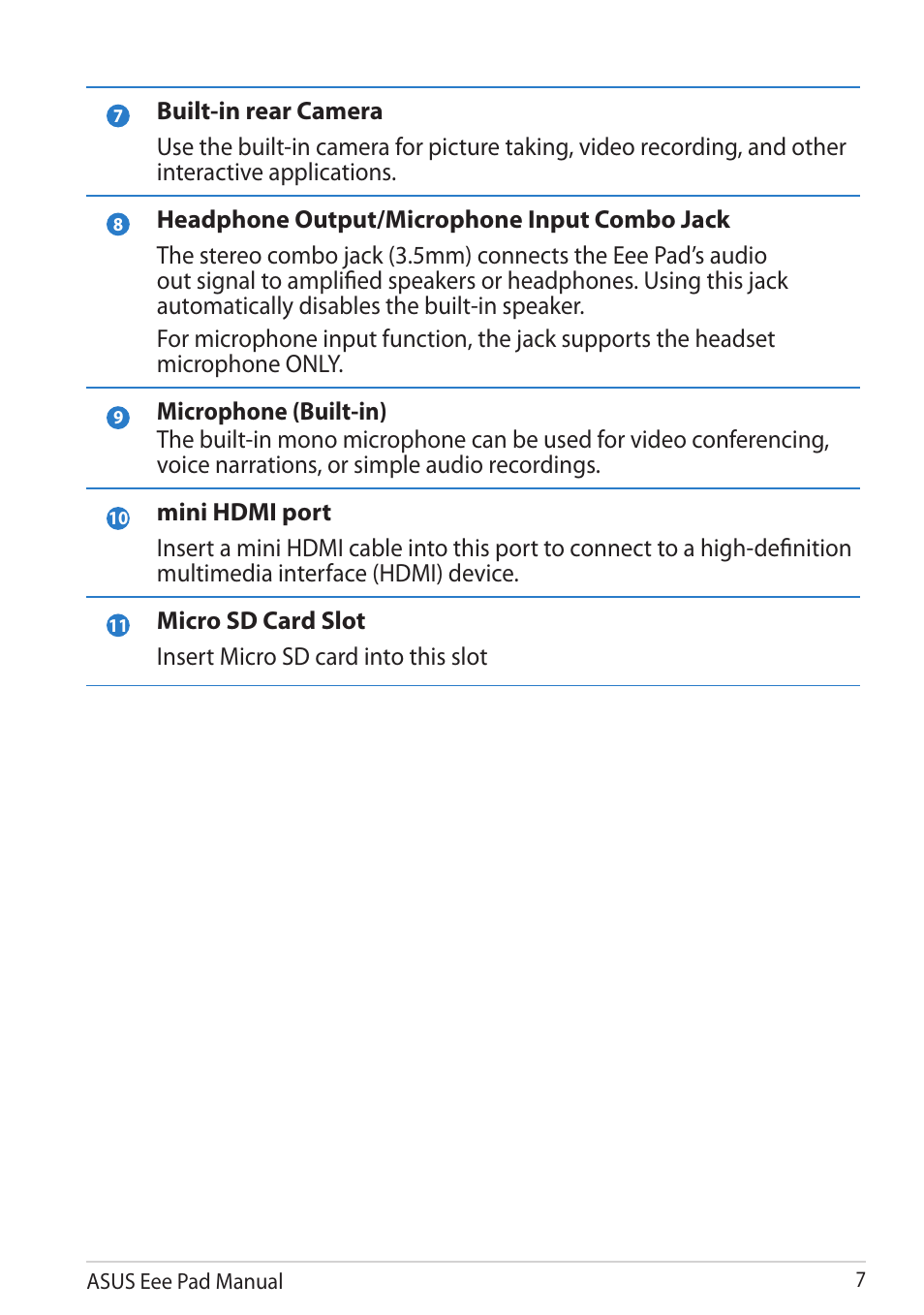 Asus Eee Pad Transformer TF101G User Manual | Page 7 / 56