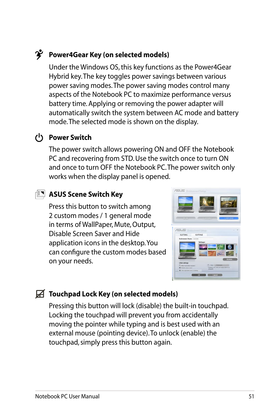 Asus B53S User Manual | Page 51 / 126