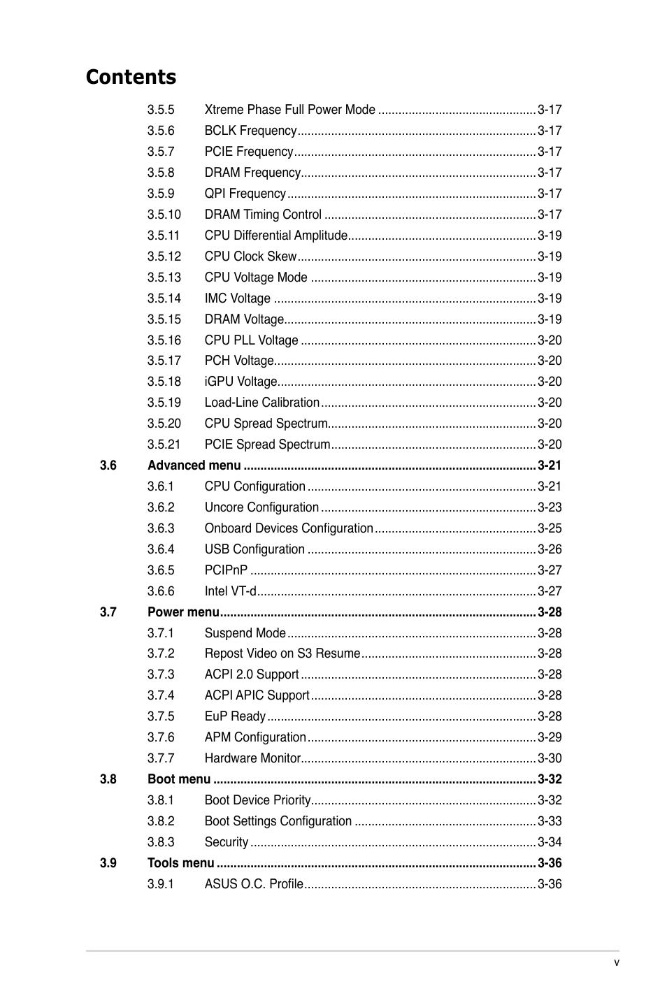 Asus P7H55D-M EVO User Manual | Page 5 / 116