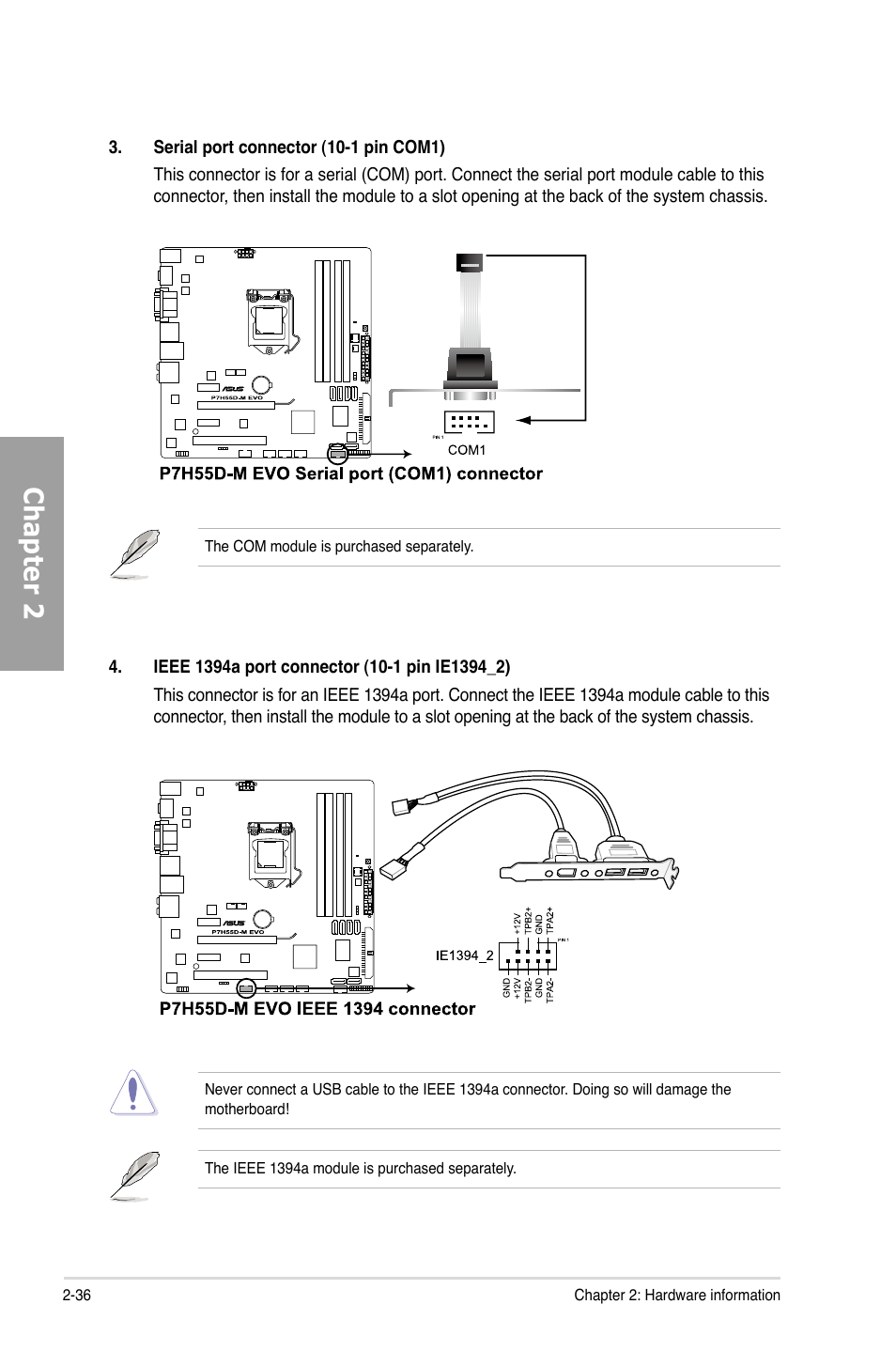 Chapter 2 | Asus P7H55D-M EVO User Manual | Page 54 / 116