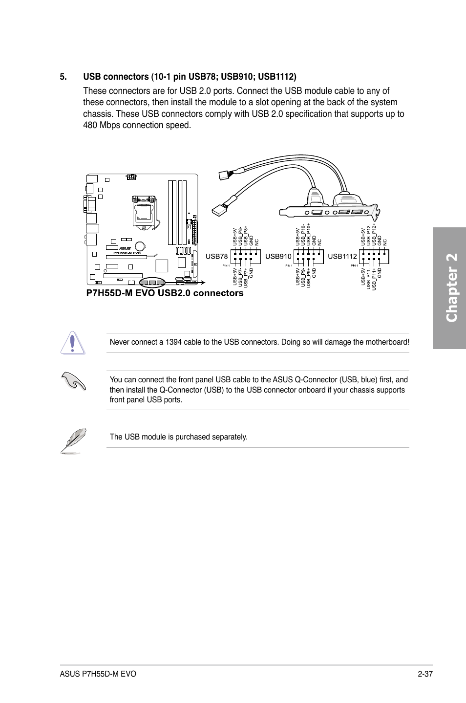 Chapter 2 | Asus P7H55D-M EVO User Manual | Page 55 / 116