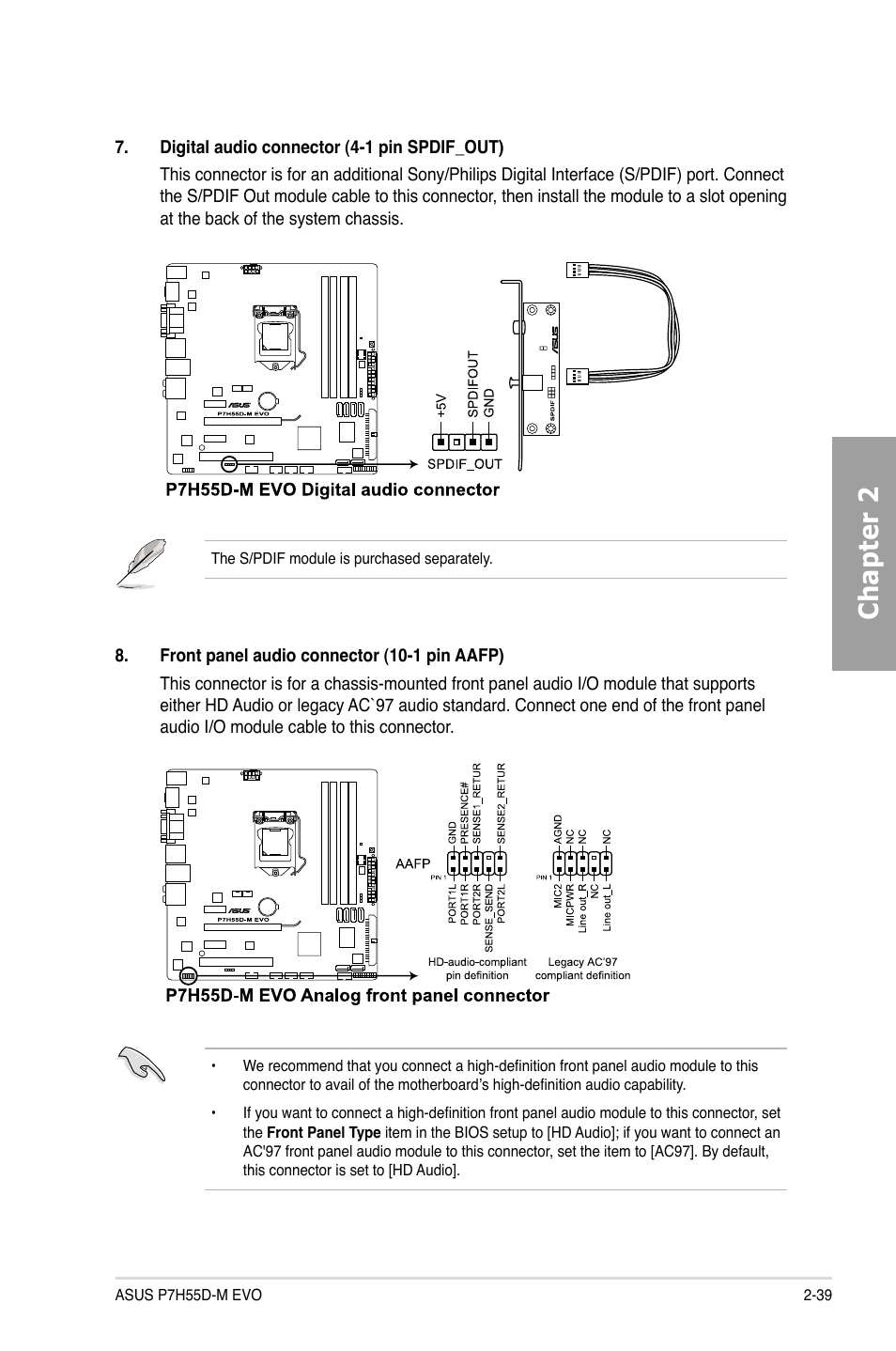 Chapter 2 | Asus P7H55D-M EVO User Manual | Page 57 / 116