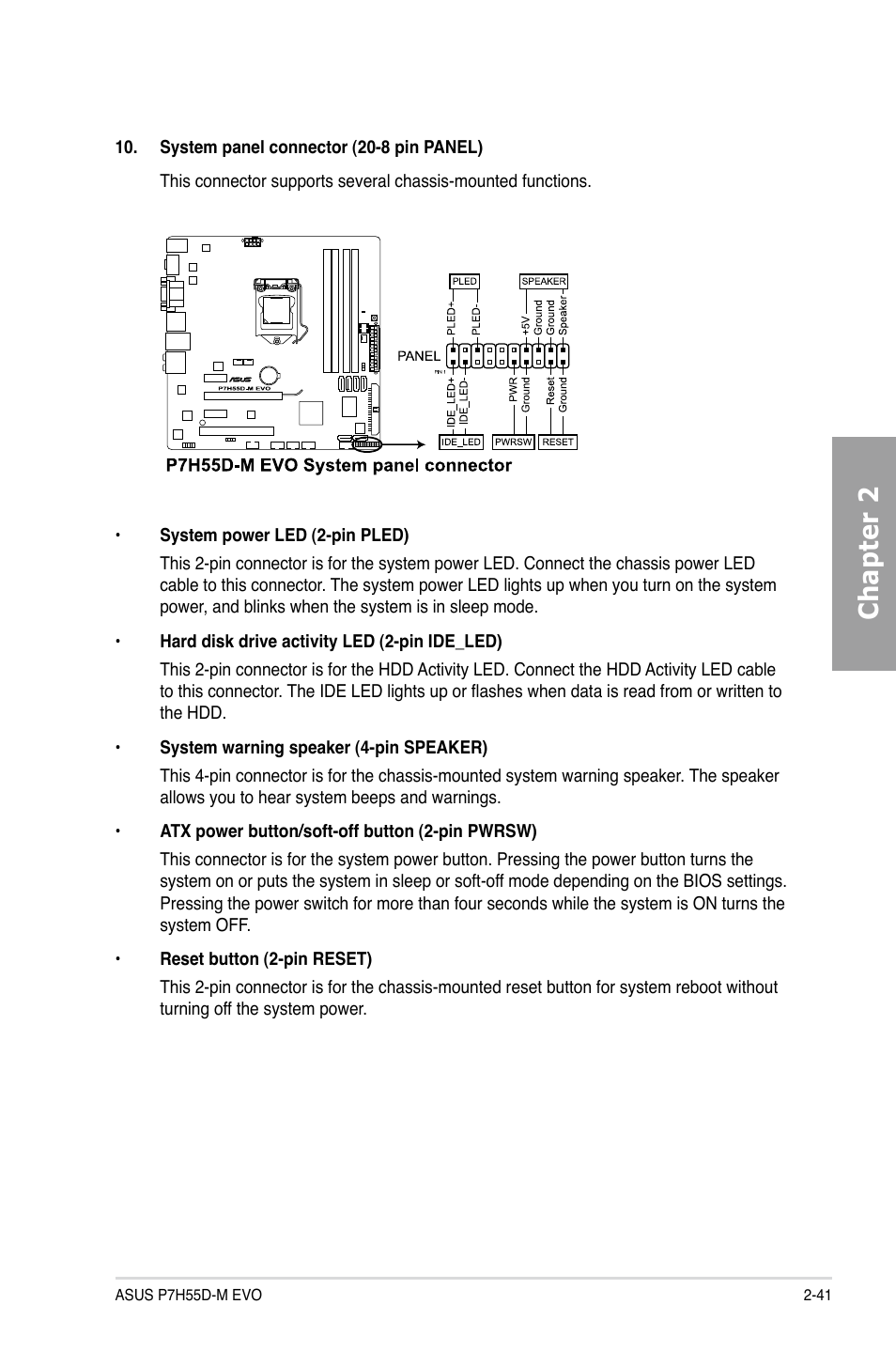 Chapter 2 | Asus P7H55D-M EVO User Manual | Page 59 / 116