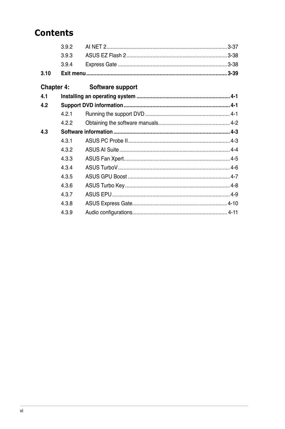 Asus P7H55D-M EVO User Manual | Page 6 / 116